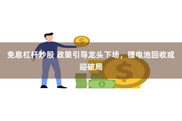 免息杠杆炒股 政策引导龙头下场，锂电池回收或迎破局
