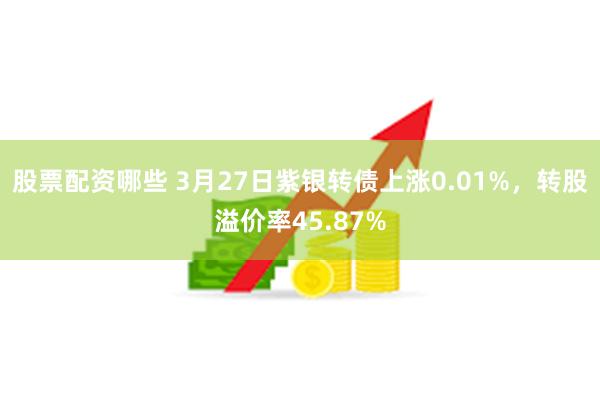 股票配资哪些 3月27日紫银转债上涨0.01%，转股溢价率45.87%