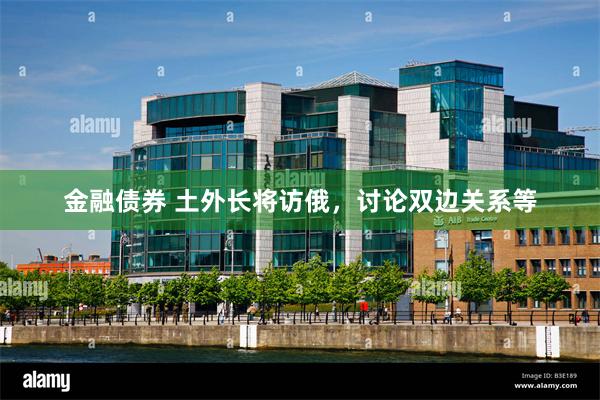 金融债券 土外长将访俄，讨论双边关系等